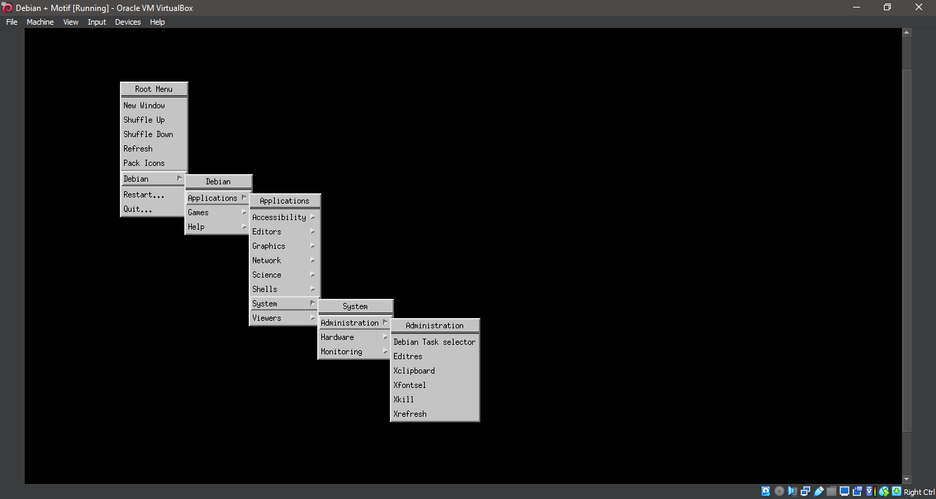 Running Motif Window Manager